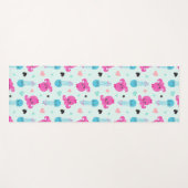 海獣，海生物，タコ，クラゲ，ハート ヨガマット (正面(横))