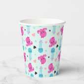 海獣，海生物，タコ，クラゲ，ハート 紙コップ (裏面)