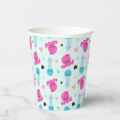 海獣，海生物，タコ，クラゲ，ハート 紙コップ (右)