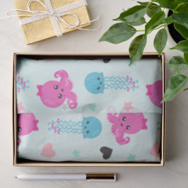 海獣，海生物，タコ，クラゲ，ハート 薄葉紙