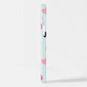 海獣，海生物，タコ，クラゲ，ハート iPhoneケース (左側面)