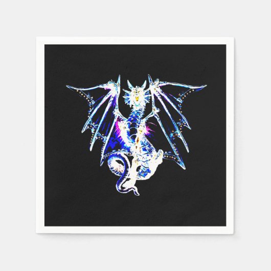 海獣 海龍 神話的生物 ファンタジー スタンダードカクテルナプキン (正面)
