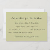 海獺家族の再会 招待状 (裏面)