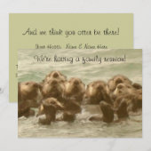 海獺家族の再会 招待状 (正面/裏面)