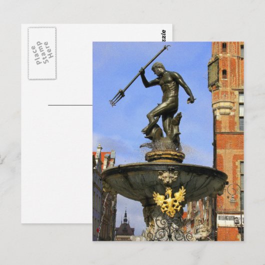 海王像 ポストカード (正面/裏面)