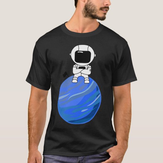 海王星の宇宙飛行士 Tシャツ (正面)
