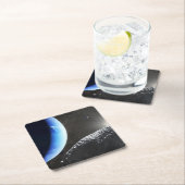 海王星の小さな月のカバ。 スクエアペーパーコースター (インサイチュ)