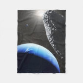 海王星の小さな月のカバ。 フリースブランケット (正面)