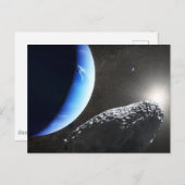 海王星の小さな月のカバ。 ポストカード (正面/裏面)