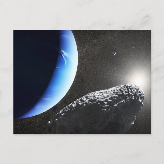 海王星の小さな月のカバ。 ポストカード (正面)