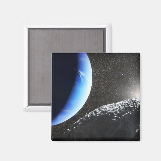 海王星の小さな月のカバ。 マグネット (正面/裏面)