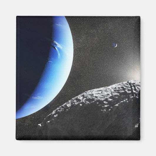 海王星の小さな月のカバ。 マグネット (正面)