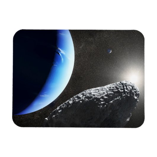 海王星の小さな月のカバ。 マグネット (横)