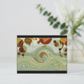 海王星の月 – 抽象芸術 ポストカード (スタンド正面)