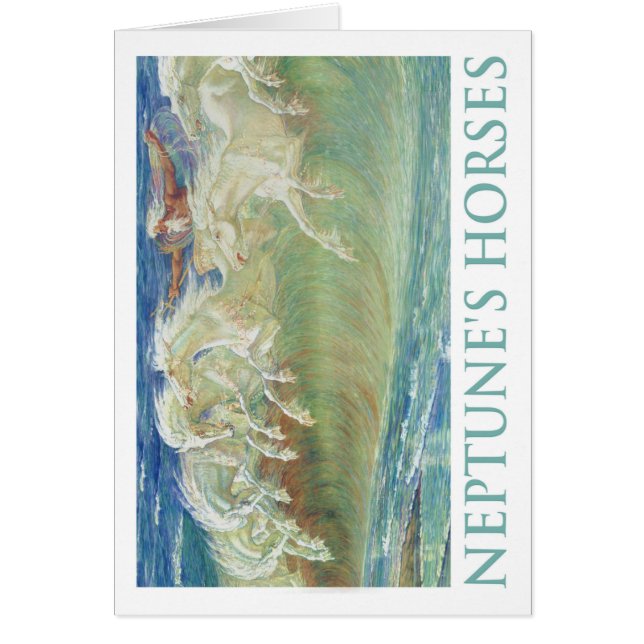 海王星の馬が波に乗る (正面)