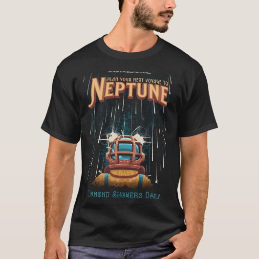 海王星を訪れて Tシャツ (正面)