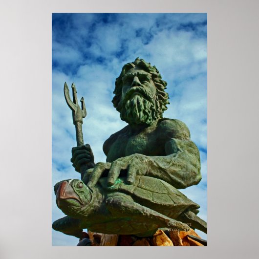 海王星プリント ポスター (正面)