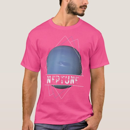 海王星太陽の系宇宙天文学 Tシャツ (正面)