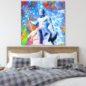 海王星 キャンバスプリント (インサイチュ (寝室))