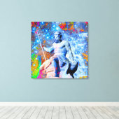 海王星 キャンバスプリント (インサイチュ (ウッドフロア))