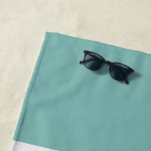 海王星、シーシェル、グリーンとネイビーストライプズ ビーチタオル (インサイチュ)