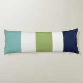 海王星、シーシェル、グリーンとネイビーストライプズ ボディピロー (裏面)