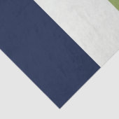 海王星、シーシェル、グリーンとネイビーストライプズ 薄葉紙 (詳細)