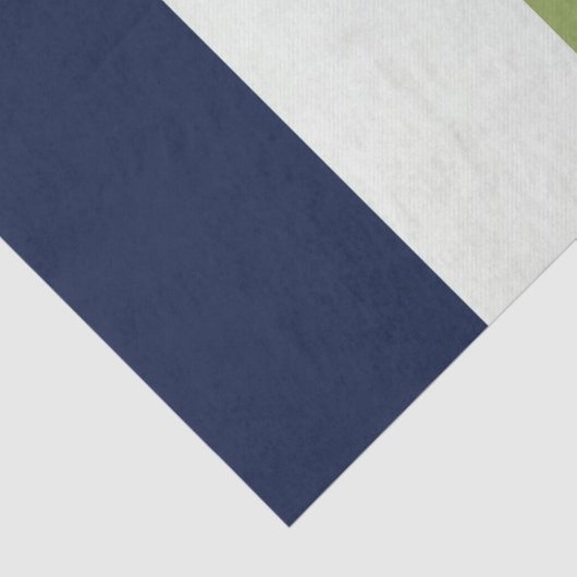 海王星、シーシェル、グリーンとネイビーストライプズ 薄葉紙 (詳細)