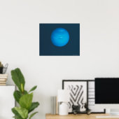 海王星、ダイナミックな青緑色の雰囲気 ポスター (ホームオフィス)