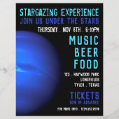 海王星、プラネタリウムイベント広告 チラシ (正面)