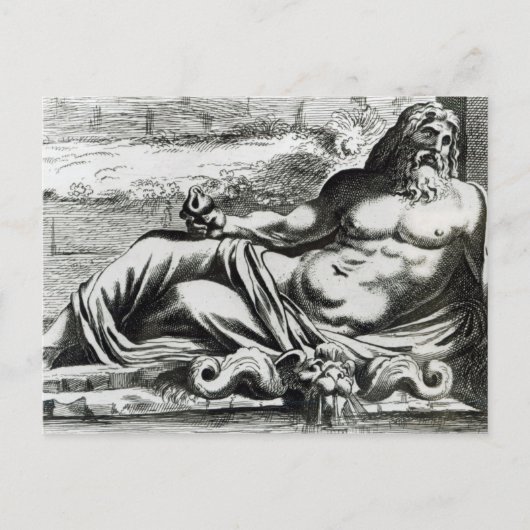海王星， c.1653 ポストカード (正面)