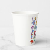 海生動物のカラフル海キャラクター 紙コップ (右)