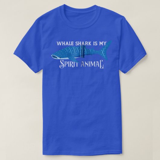 海産哺乳類のジンベエザメ精霊動物 Tシャツ (デザイン正面)