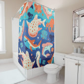海疑問に思 シャワーカーテン (インサイチュ)