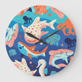 海疑問に思 ラージ壁時計