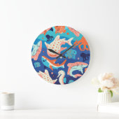 海疑問に思 ラージ壁時計 (ホーム)