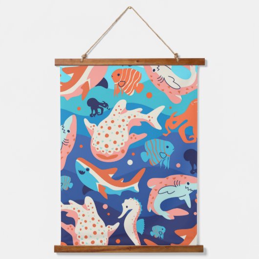 海疑問に思 吊り下げ型タペストリー (正面)