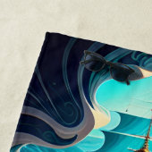 海砂の背の高い船2 ビーチタオル (インサイチュ)