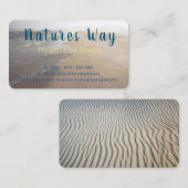 海砂の背景にテクスチャを設定した名刺 名刺 (正面/裏面)