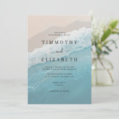 海砂ビーチ結婚式 招待状 (スタンド正面)