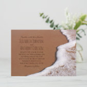 海砂波ビーチ主題結婚の 招待状 (スタンド正面)