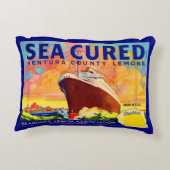 海硬ブランドのレモンのクラートラベル アクセントクッション (裏面)