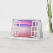 海窓(紫の日の出) カード (正面)