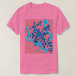 海竜の海馬の魚の水中絵画の Tシャツ