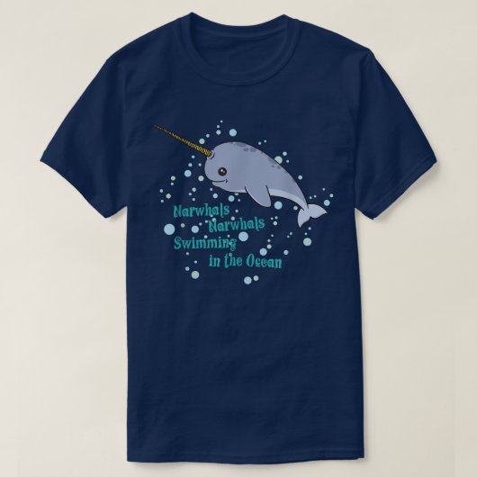 海素晴らしのナルワル・ユニコーン Tシャツ (デザイン正面)