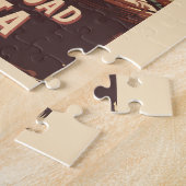 海素晴らしロードオーストラリアイラストレーショントラベルアート ジグソーパズル (側面)