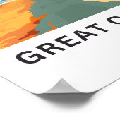 海素晴らしロードオーストラリア旅行プリント ポスター (角)