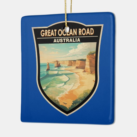 海素晴らしロードオーストラリア旅行芸術ヴィンテージ セラミックオーナメント (左)