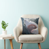 海素晴らし上の白いサメ クッション (椅子)