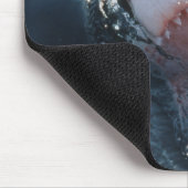 海素晴らし上の白いサメ マウスパッド (コーナー)